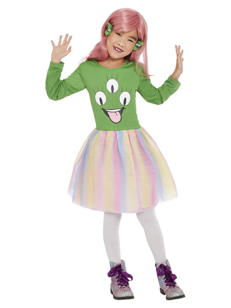 Girls Alien Costume Alt1