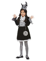 Girls Dark Mad Hatter Costume Alt1