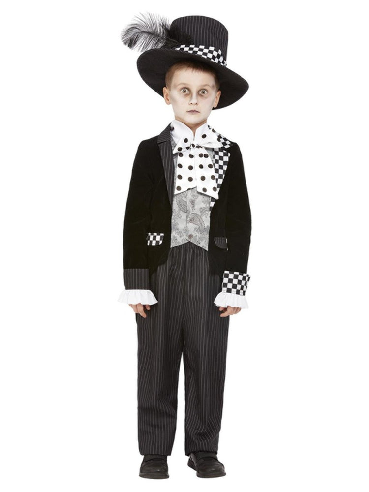 Boys Dark Mad Hatter Costume Alt1