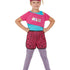 Girls 80s Relax Costume