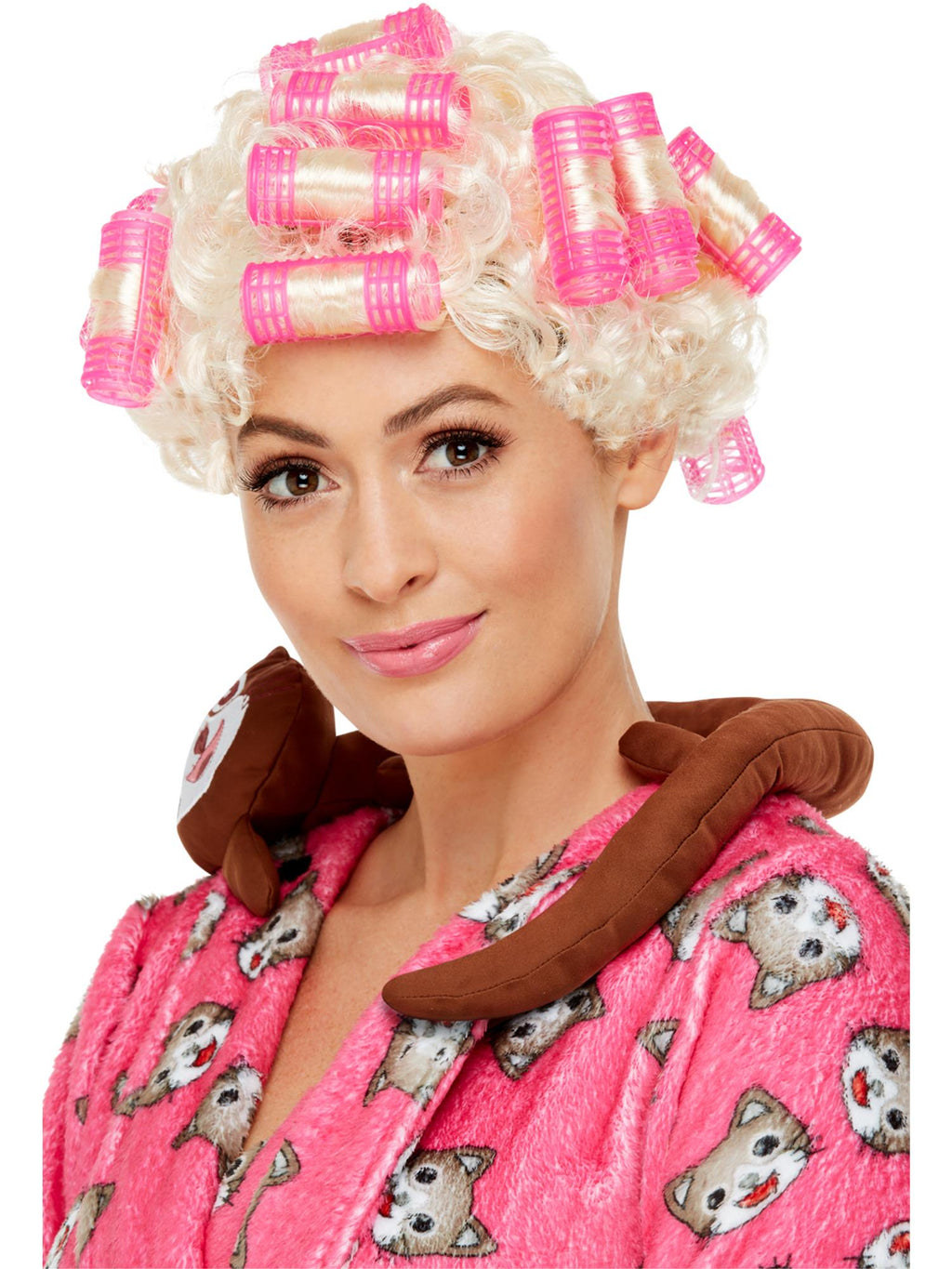 Roller Granny Wig, Blonde