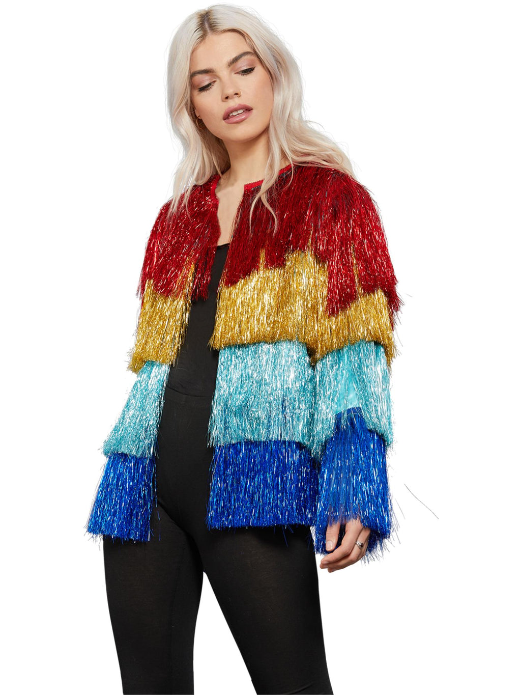 Fever Tinsel Festival Jacket, Multi-Coloured
