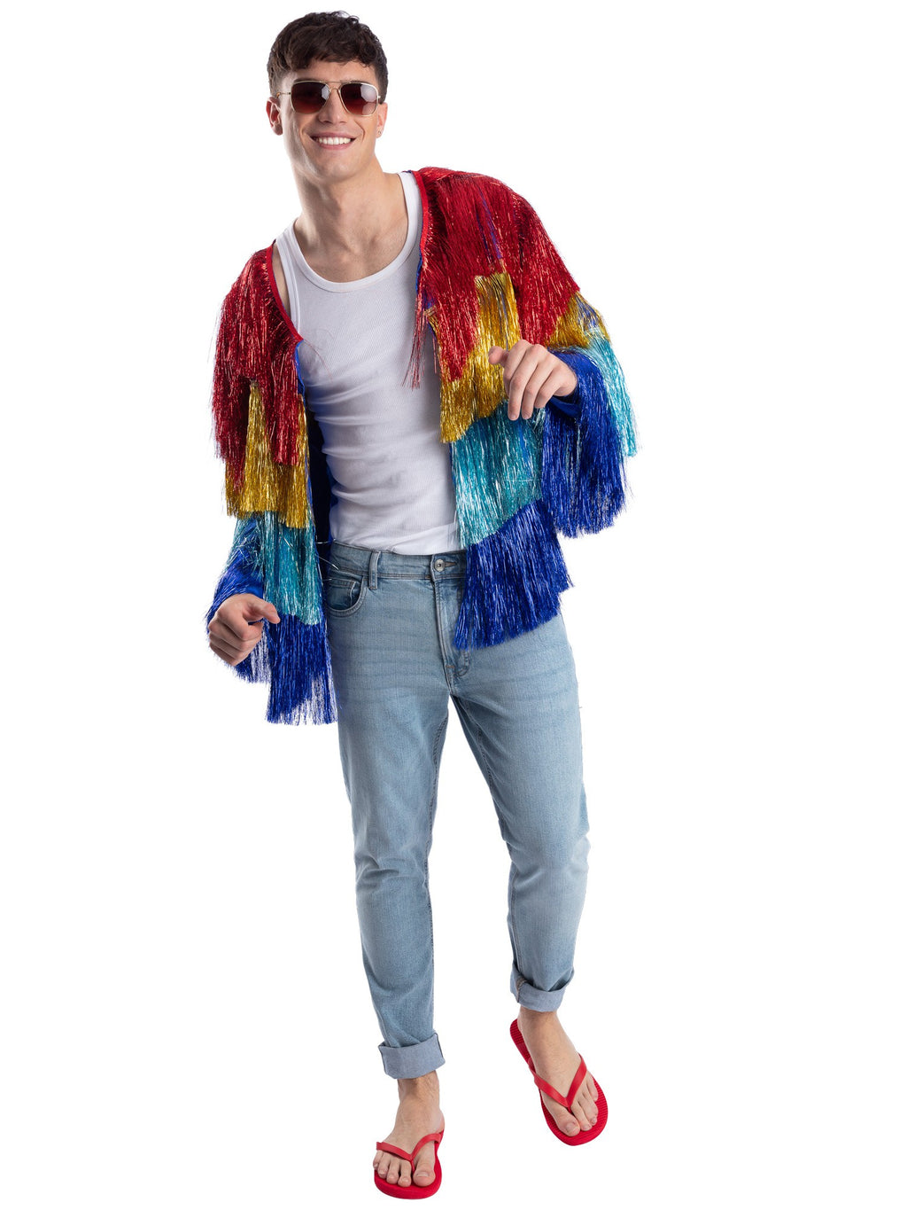 Fever Tinsel Festival Jacket, Multi-Coloured