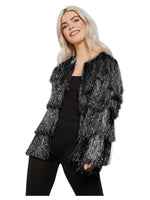 Fever Tinsel Festival Jacket, Black