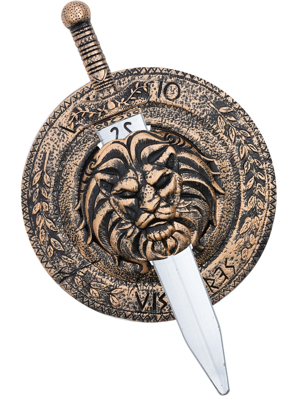 Gladiator Lion Shield 46cm & Sword 47cm