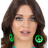 Neon Green CND Earrings