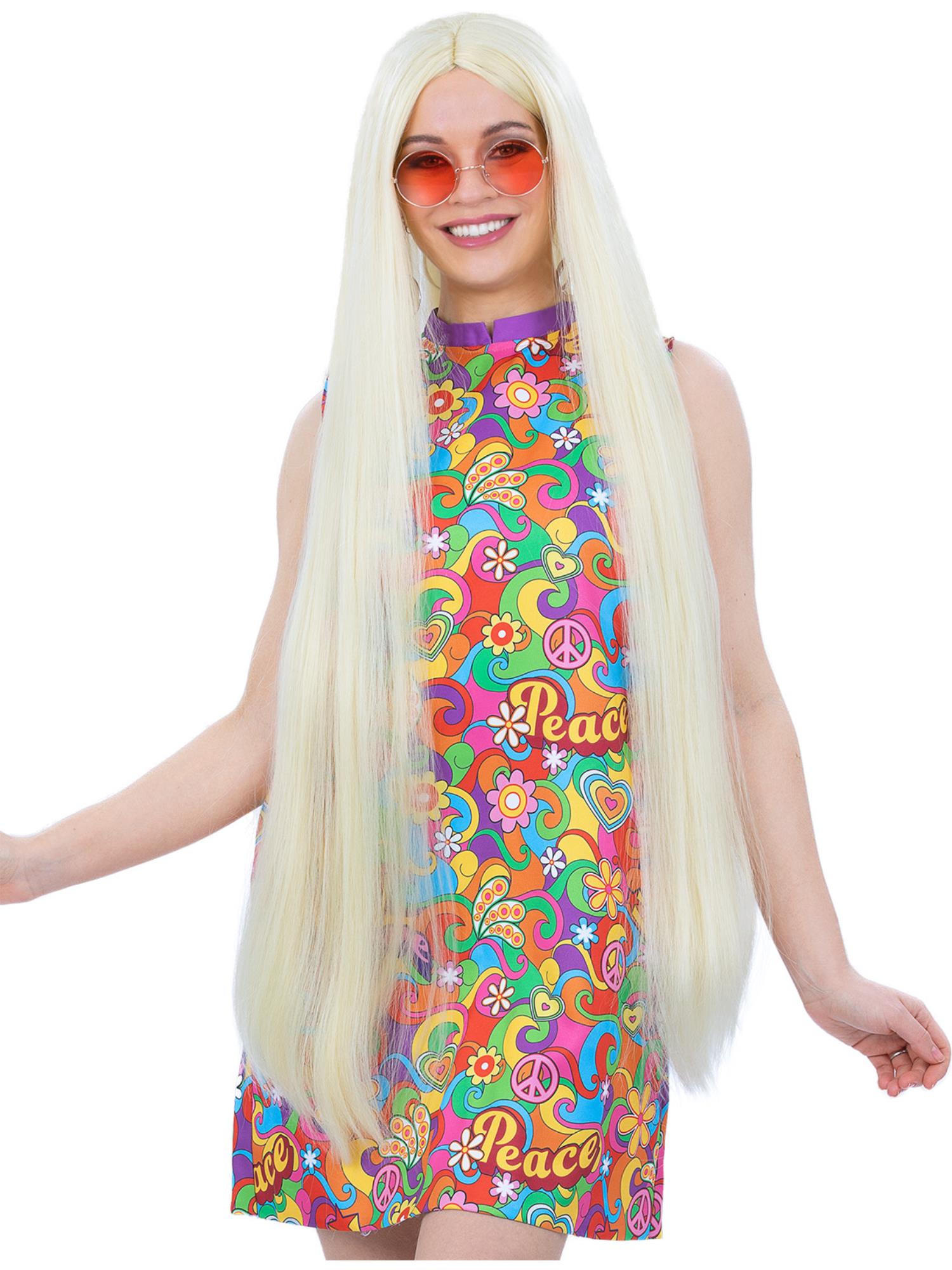 Extra Long Hippie Wig, Blonde