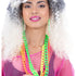 80s Neon Chain Necklaces, 4Pk