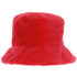 90s Red Fur Bucket Hat