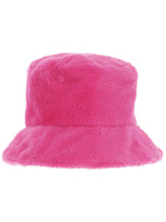 90s Pink Fur Bucket Hat