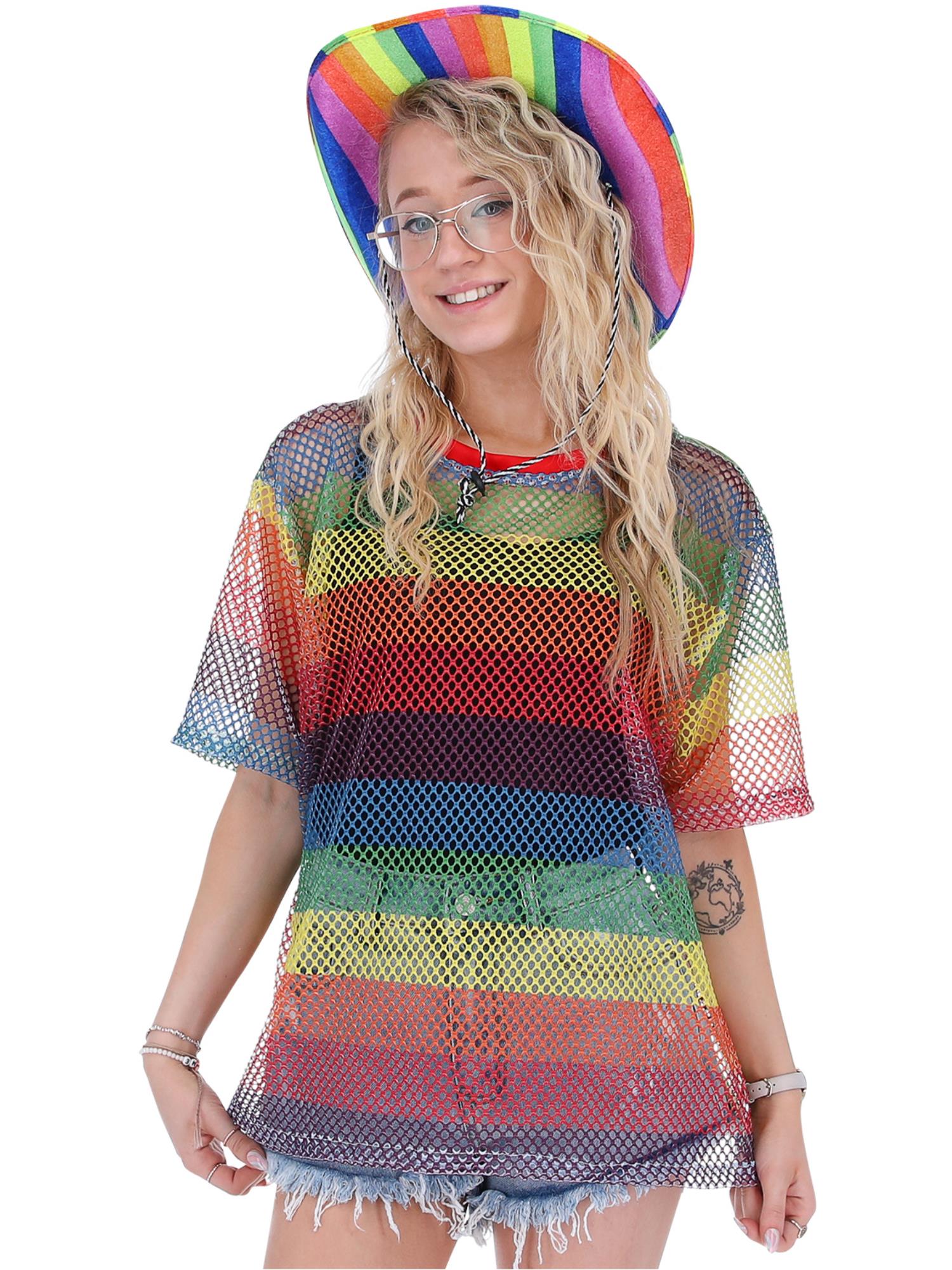 Rainbow Mesh Top, Unisex