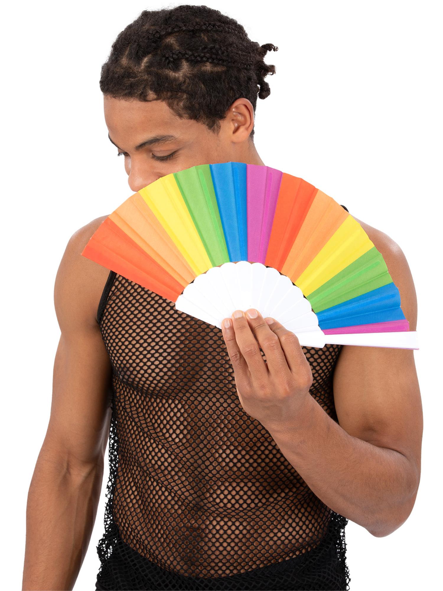Rainbow Paper Fan