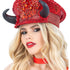 Fever Deluxe Devil Sequin Captains Hat