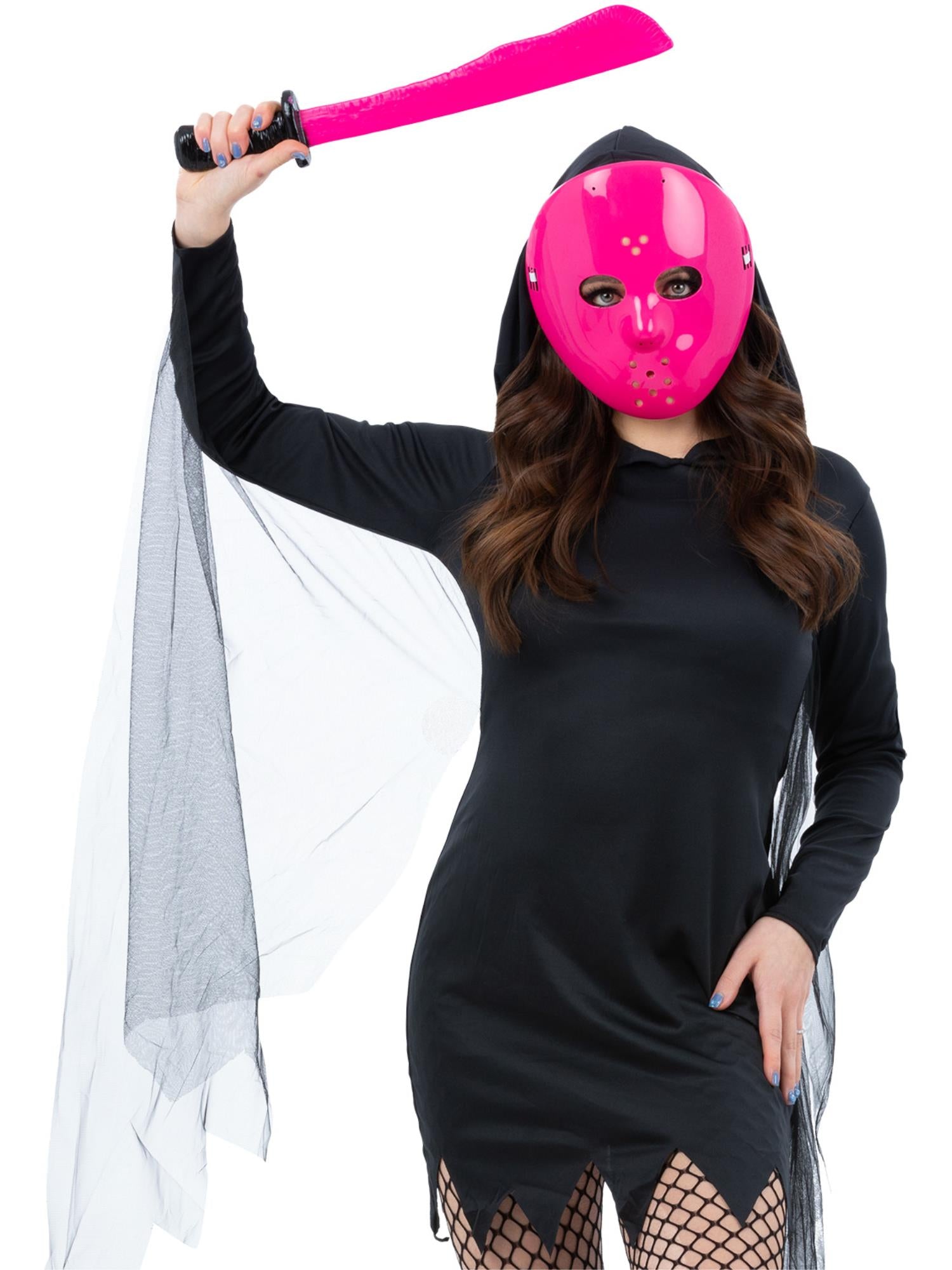 Pink Hockey Mask & Machete