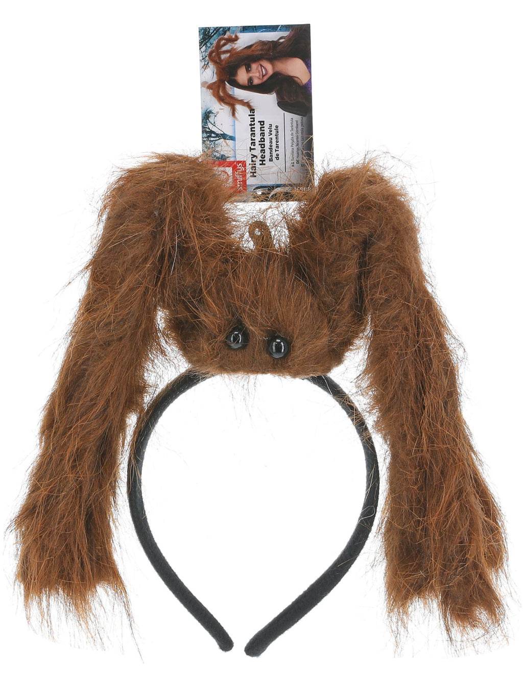 Hairy Tarantula Spider Headband, Brown