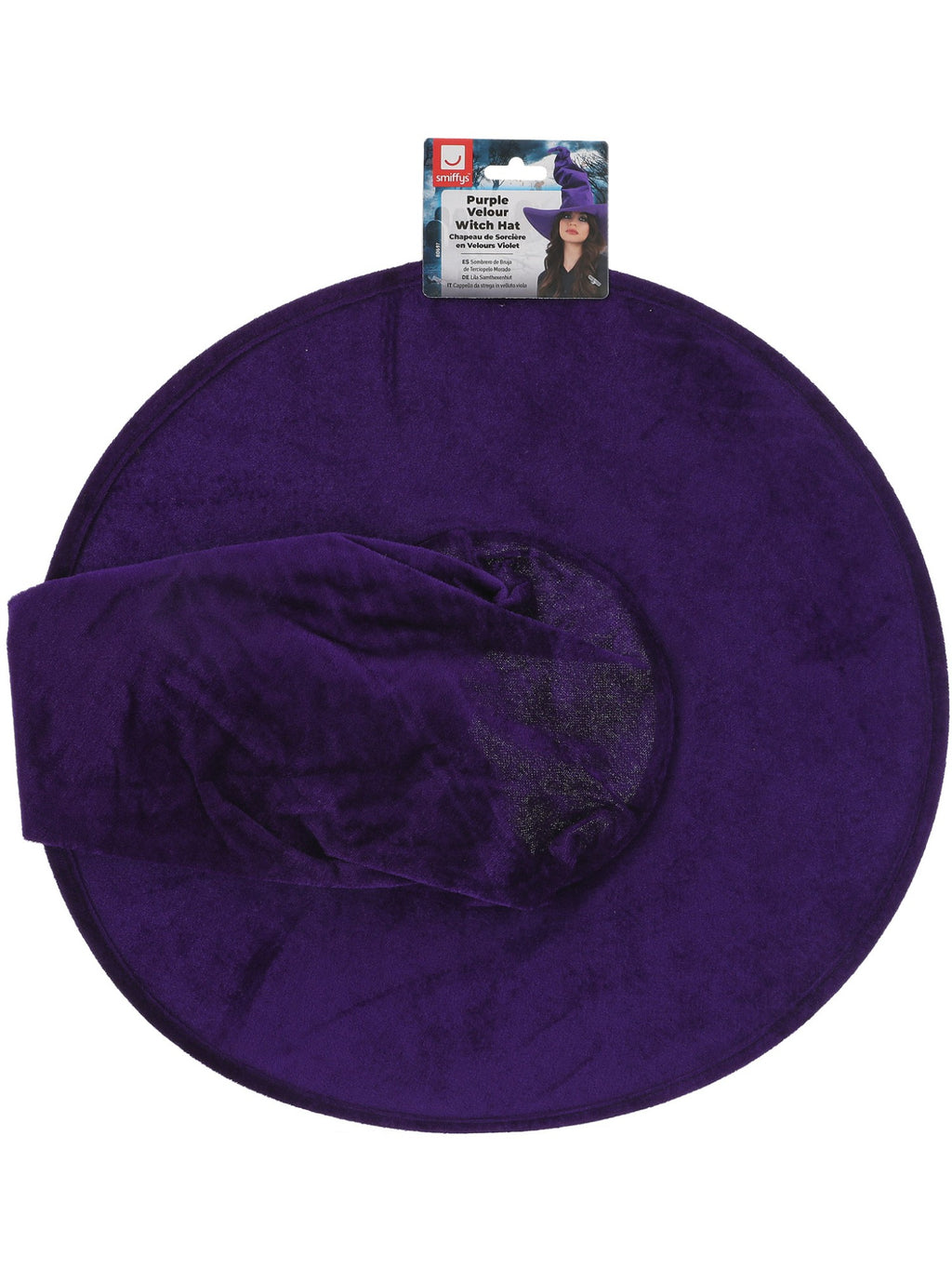 Purple Velour Witch Hat