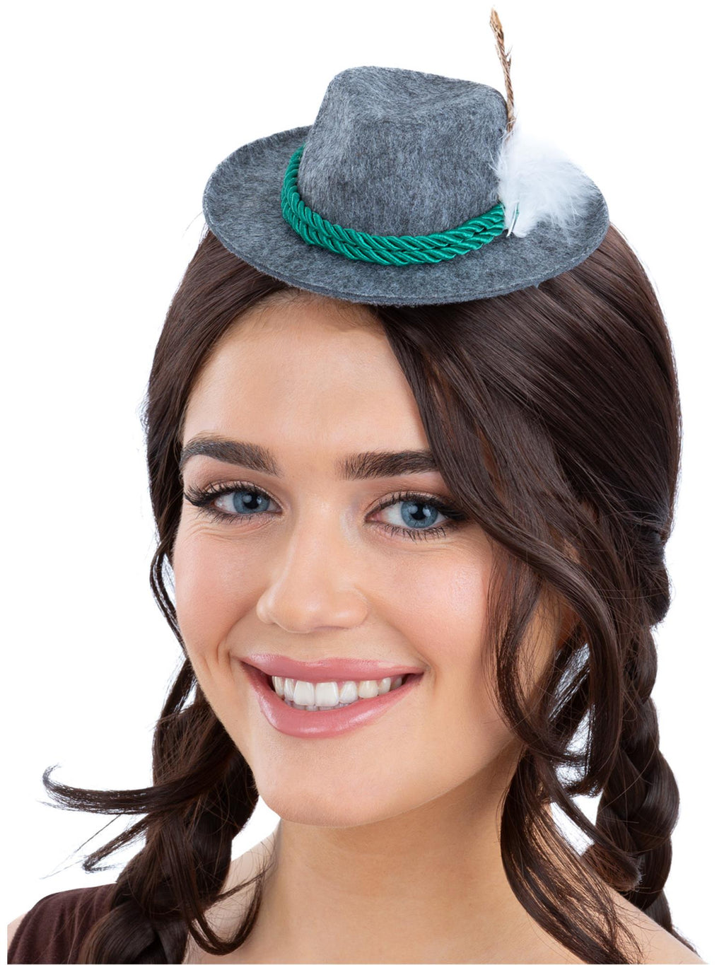 Mini Bavarian Trenker Hat, Grey