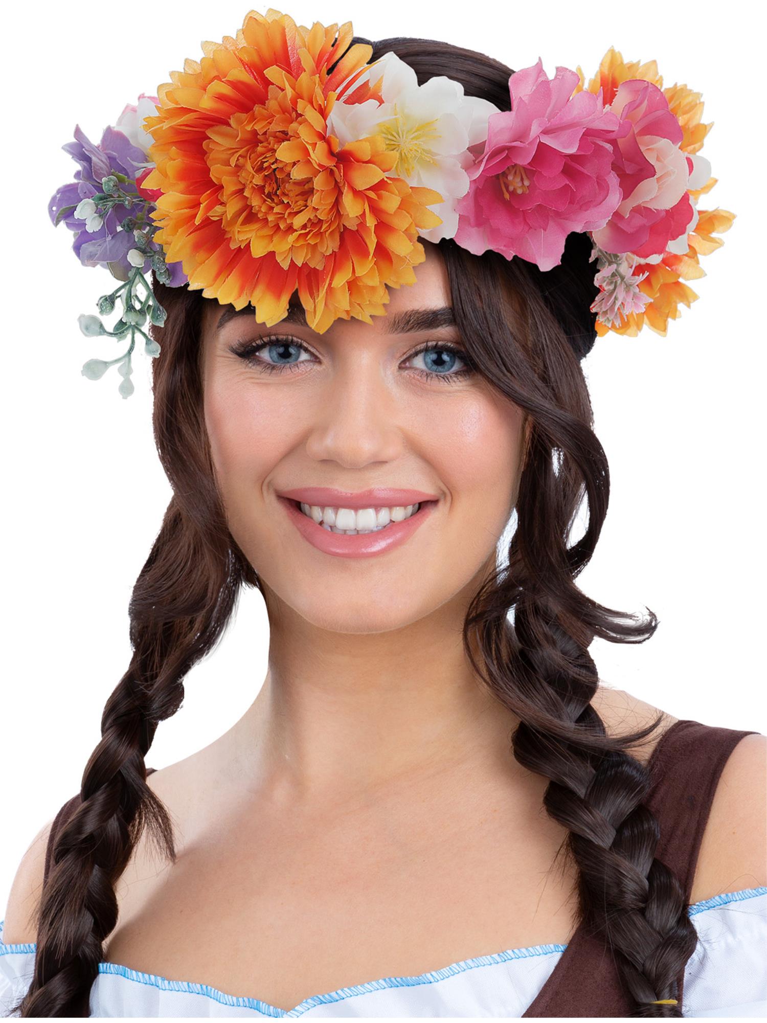 Deluxe Mid Summer Bavarian Maiden Flower Crown