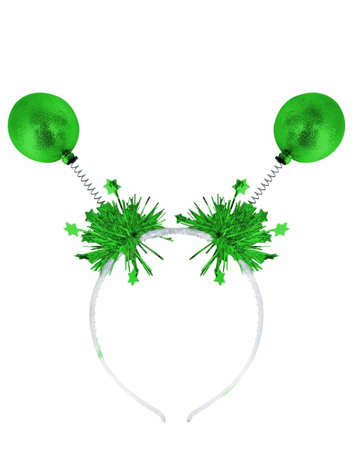 Green Metallic Ball Bopper Headband