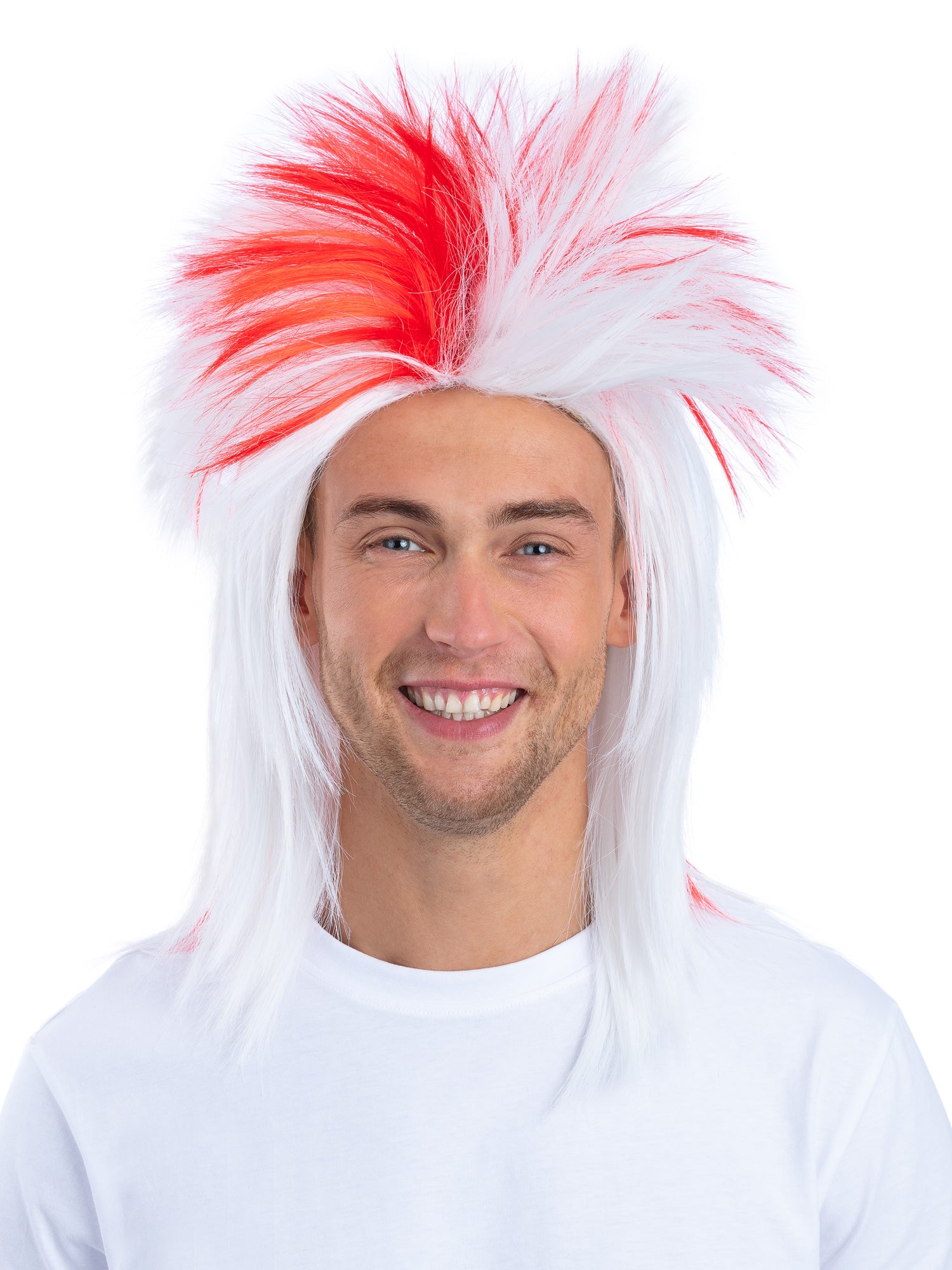England Flag Mullet Wig