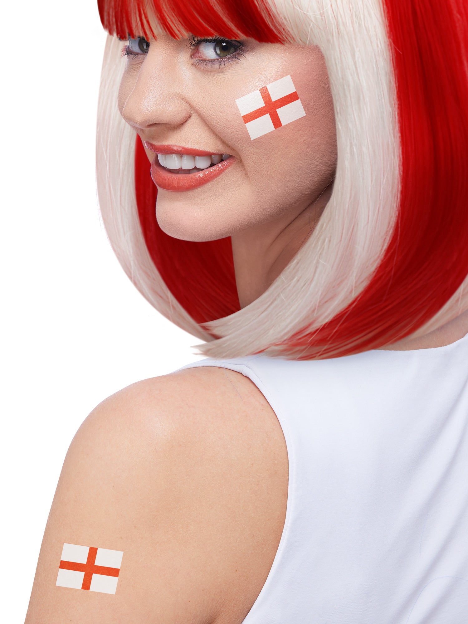 England Tattoo Transfers, Pack of 6