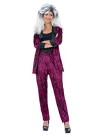 80s Pink Zebra Suit Costume Unisex