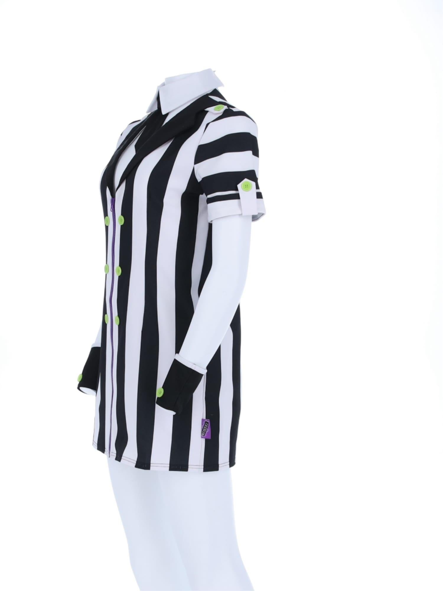 Beetlejuice Womens Shirt Dress Costume