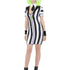 Beetlejuice Womens Shirt Dress Costume