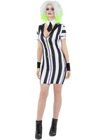 Beetlejuice Womens Shirt Dress Costume
