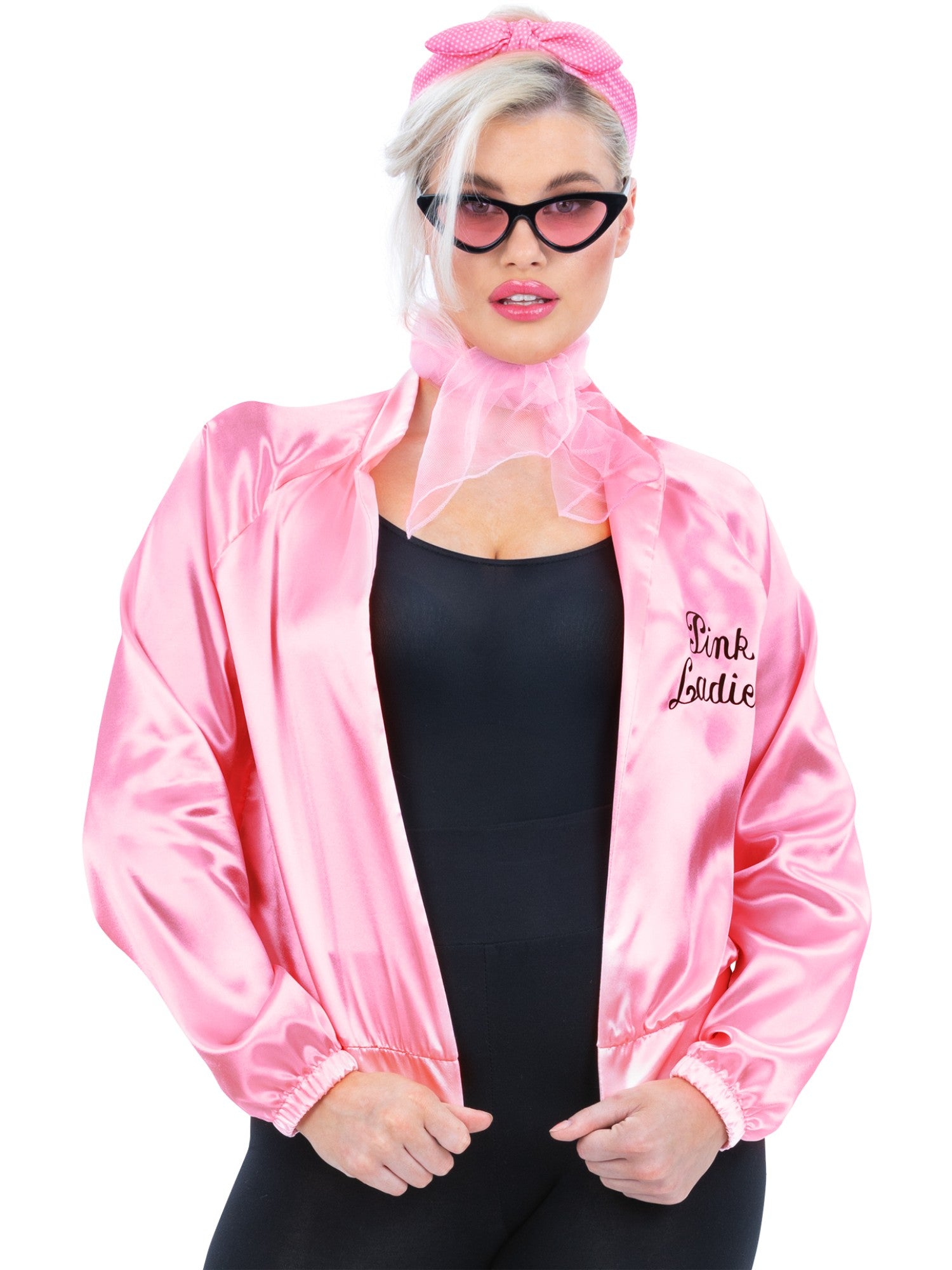 Grease Pink Ladies Jacket with Accessories