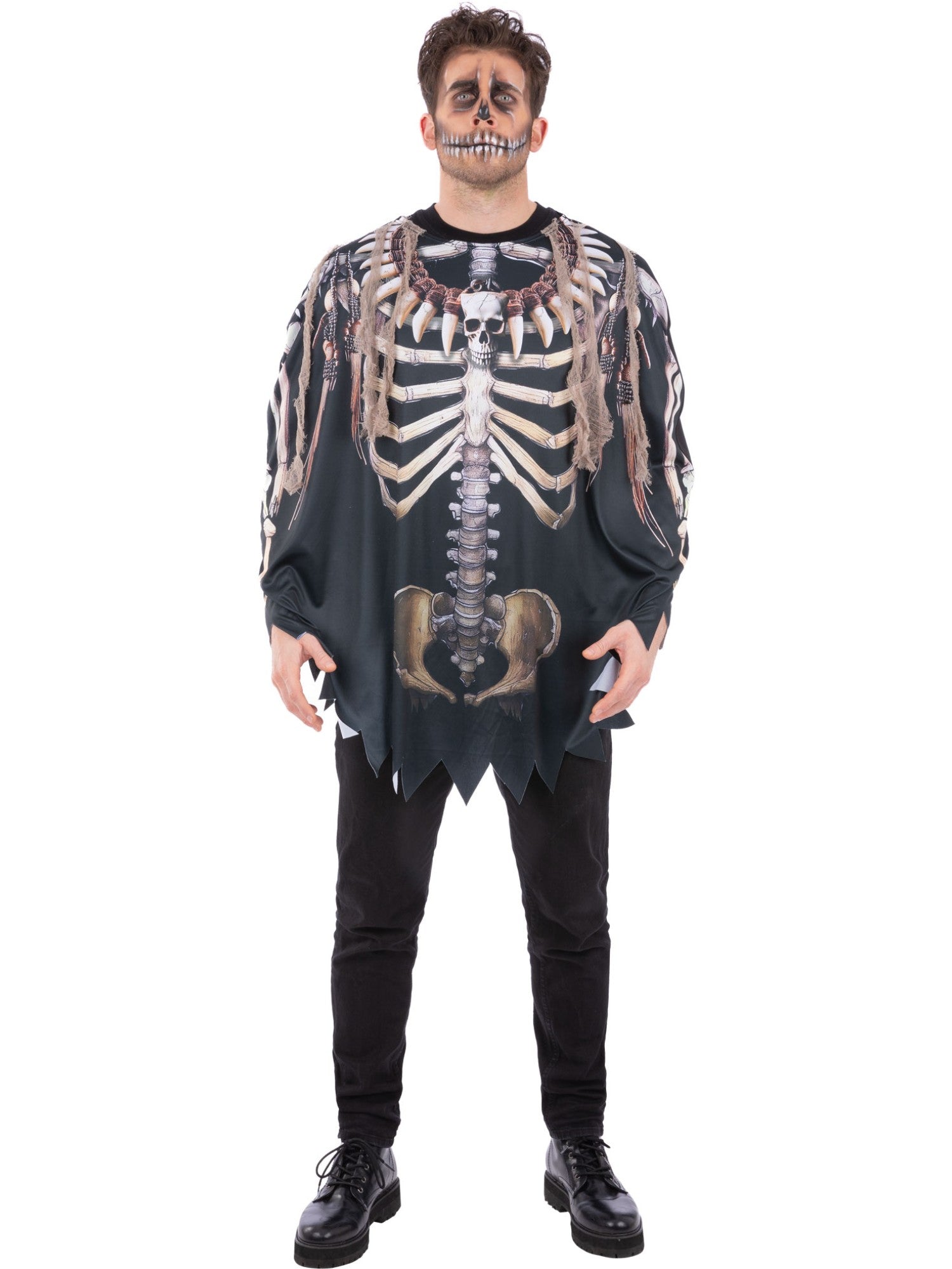 Voodoo Witch Doctor Poncho, Adult