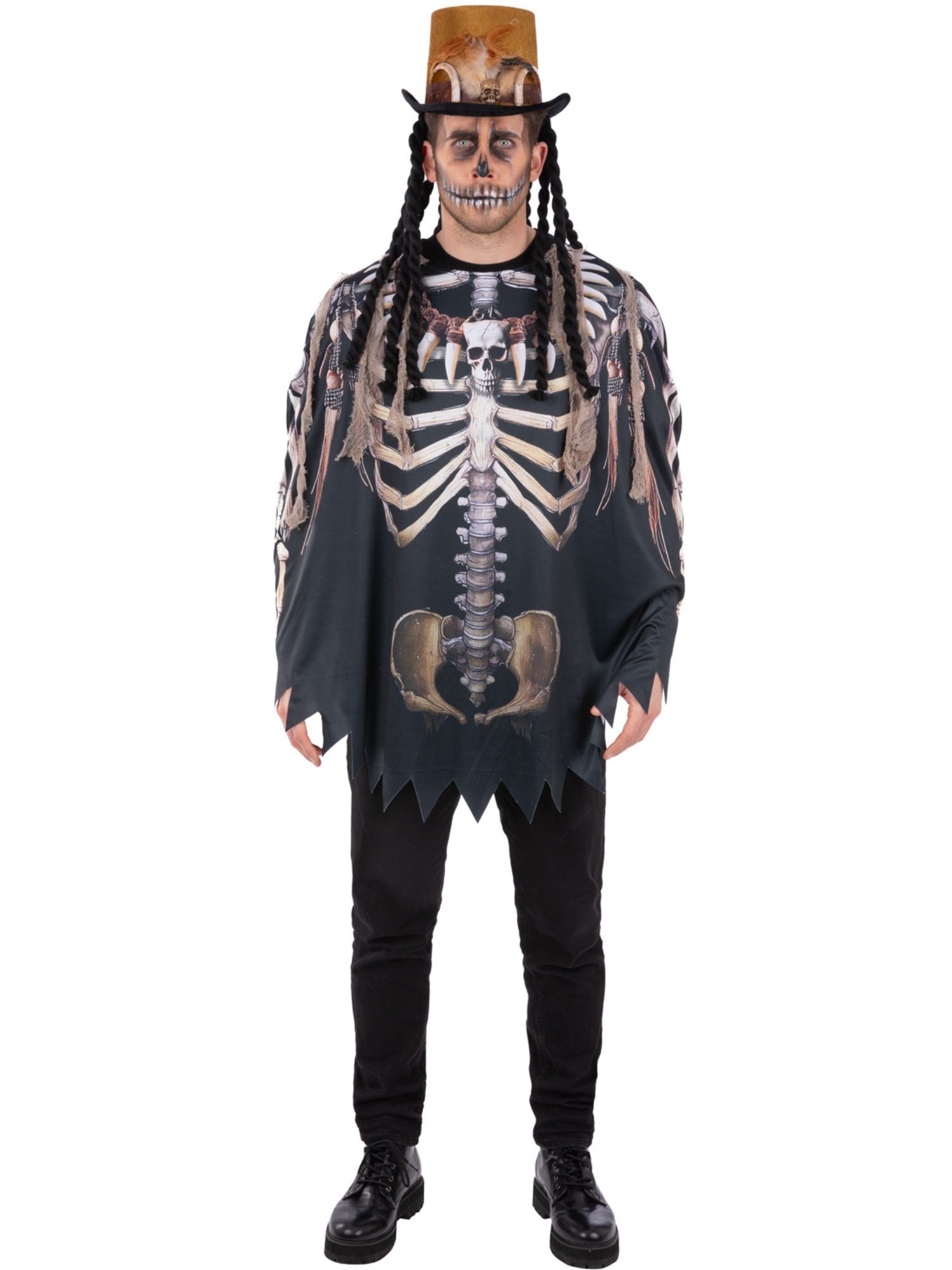 Voodoo Witch Doctor Poncho, Adult
