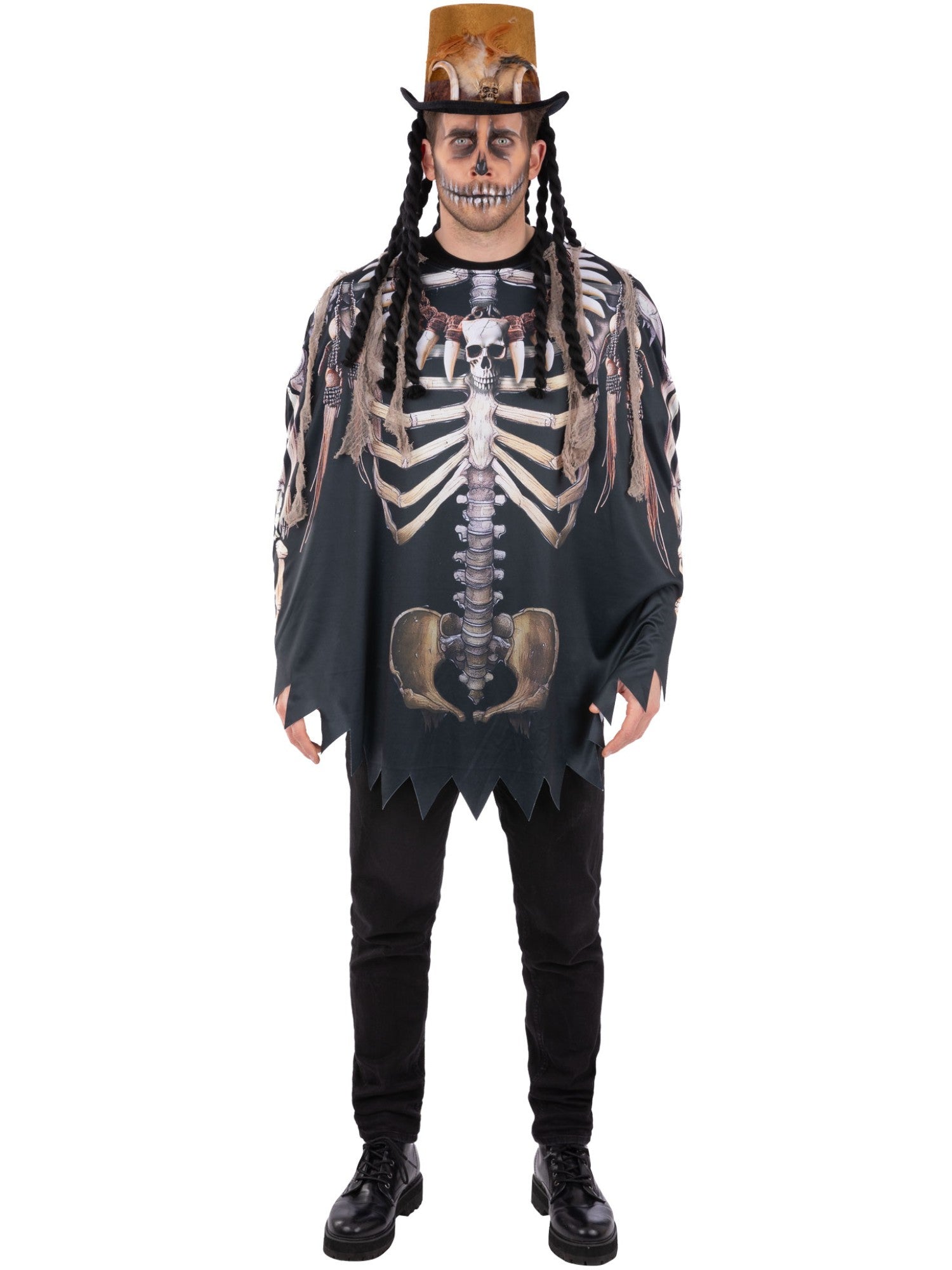 Voodoo Witch Doctor Poncho, Adult