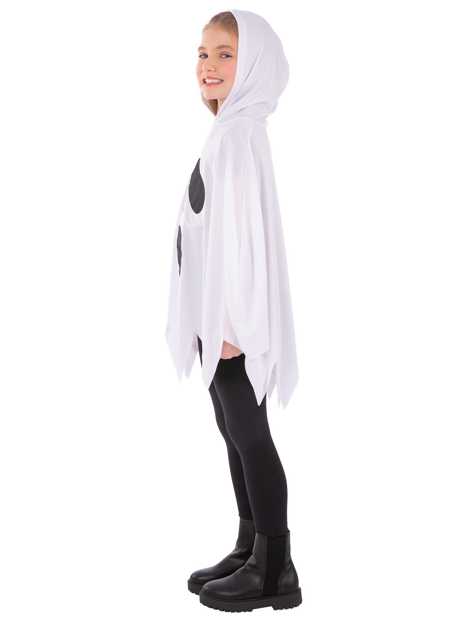 Ghost Poncho, White, Kids