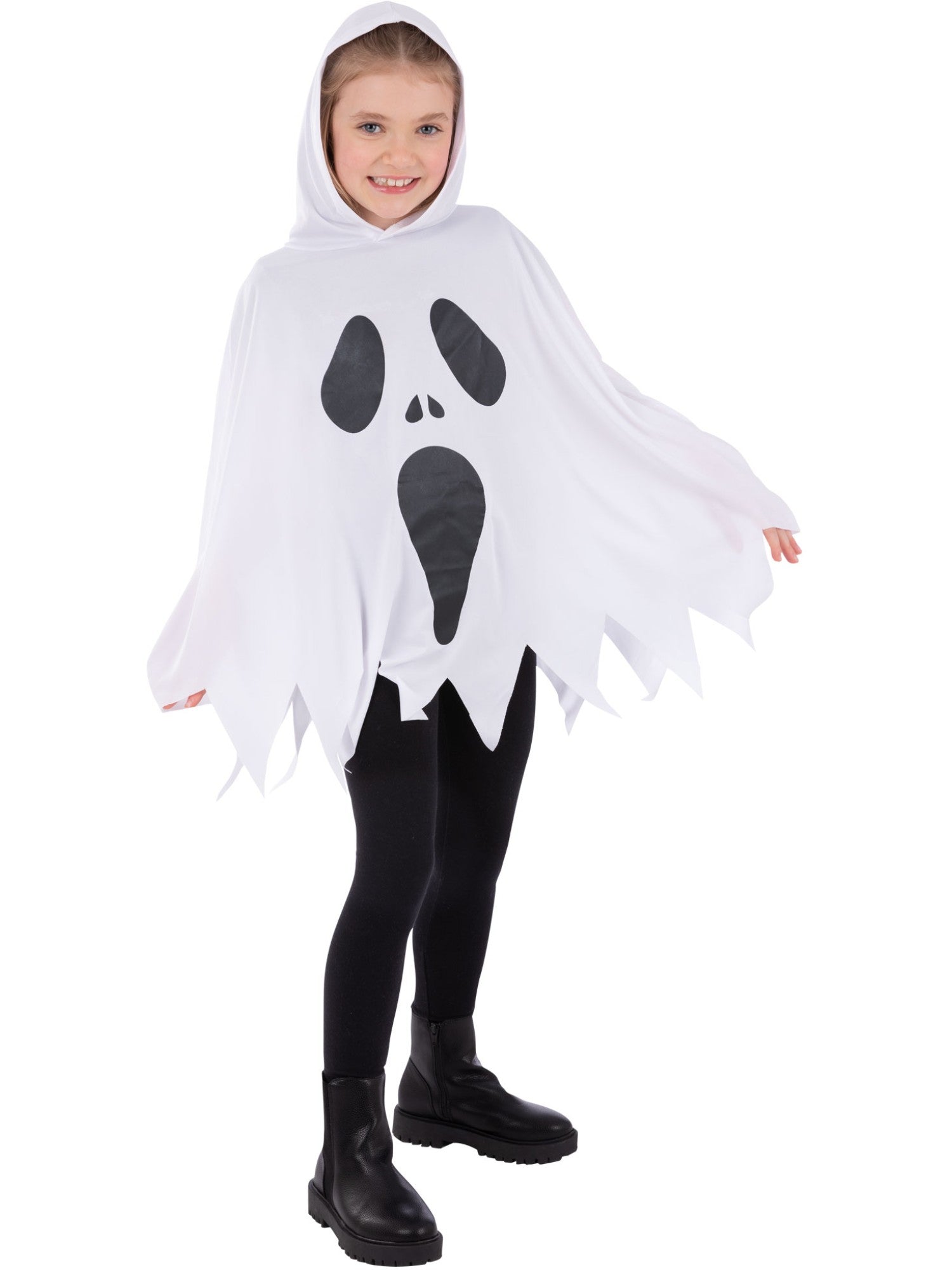 Ghost Poncho, White, Kids