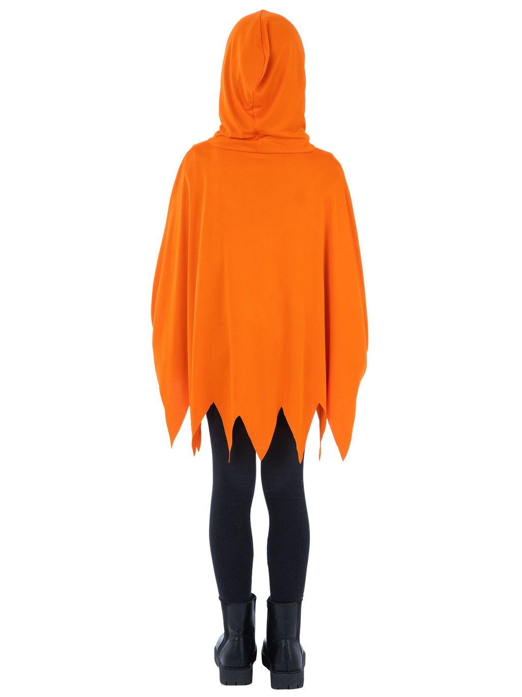 Pumpkin Poncho, Orange, Kids