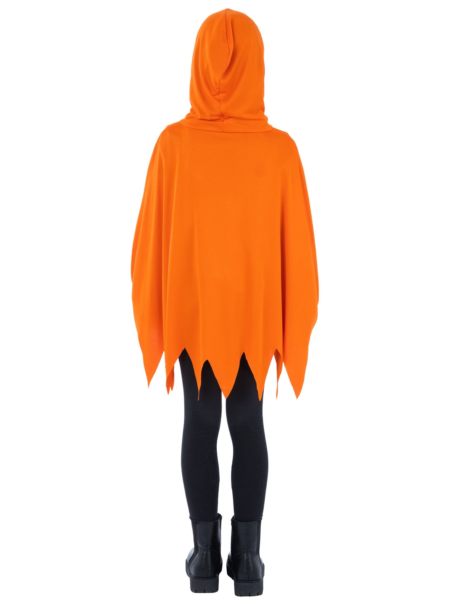 Pumpkin Poncho, Orange, Kids