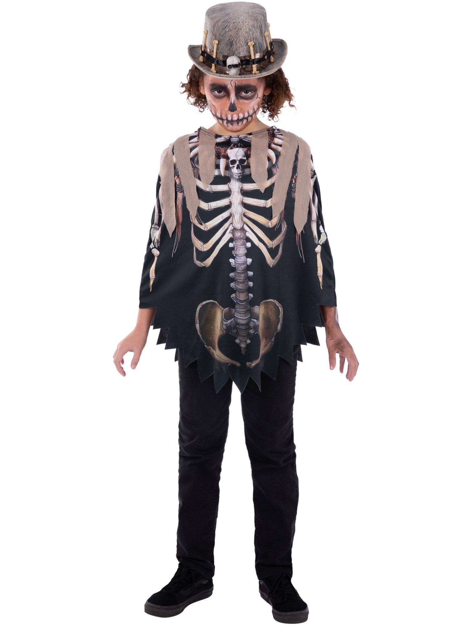 Voodoo Witch Doctor Poncho, Kids
