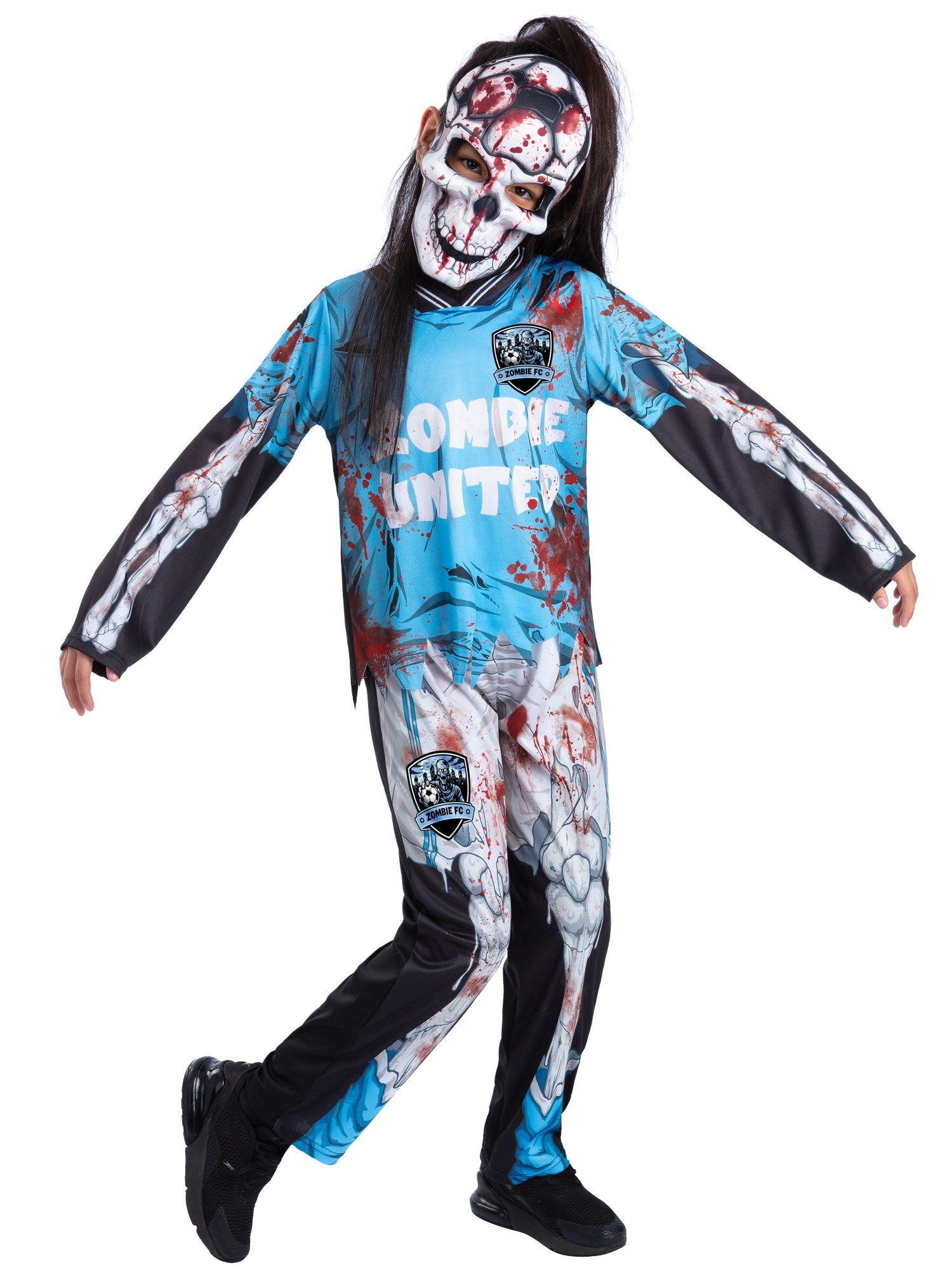 Zombie Footballer City Skeleton Costume