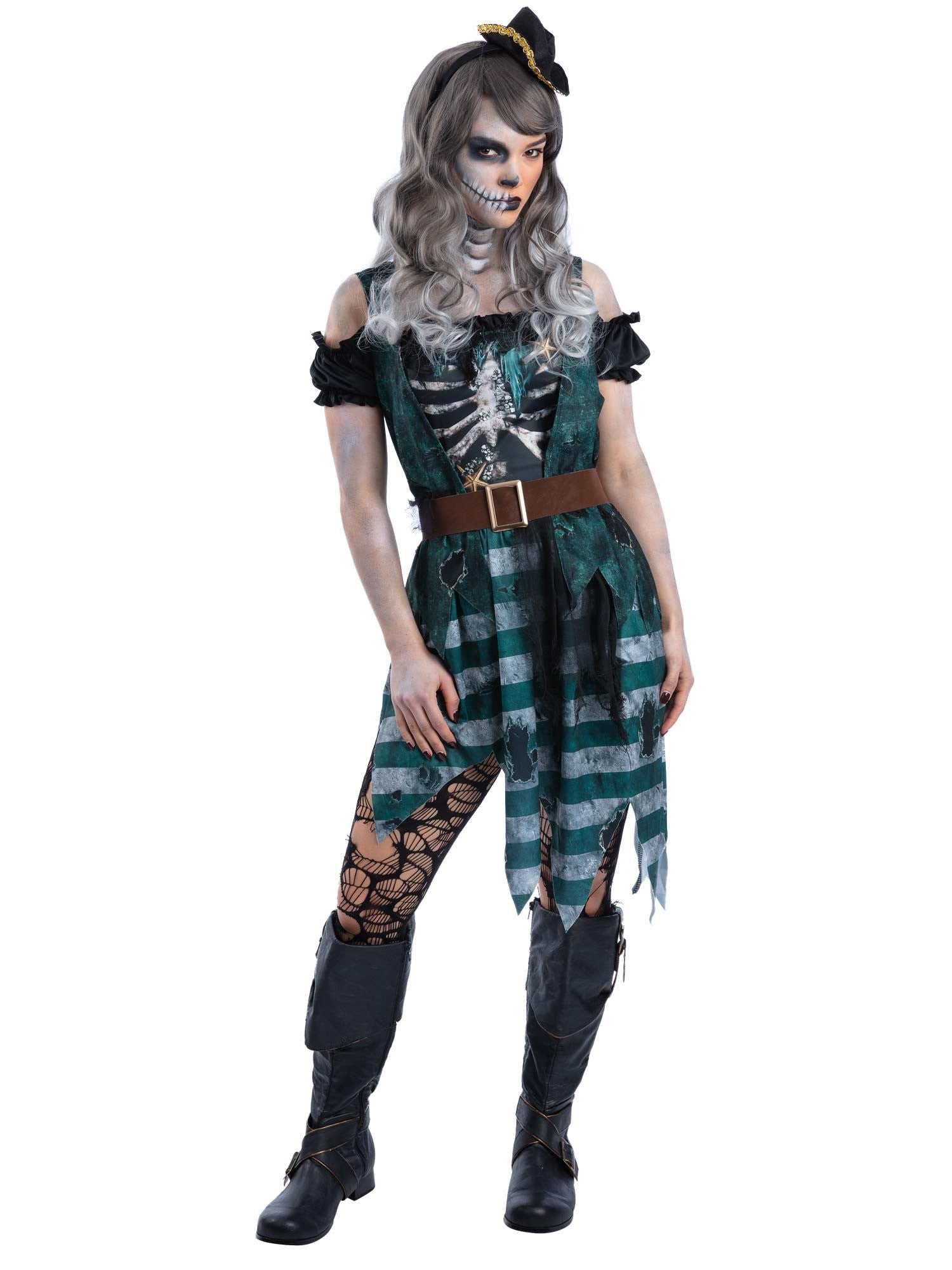 Skeleton Pirate Buccaneer Ladies Costume
