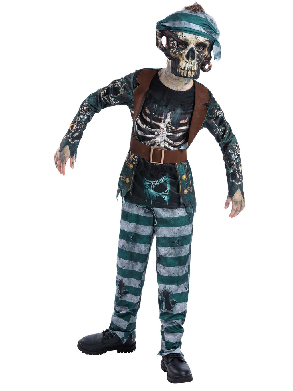 Skeleton Deck Hand Pirate Costume