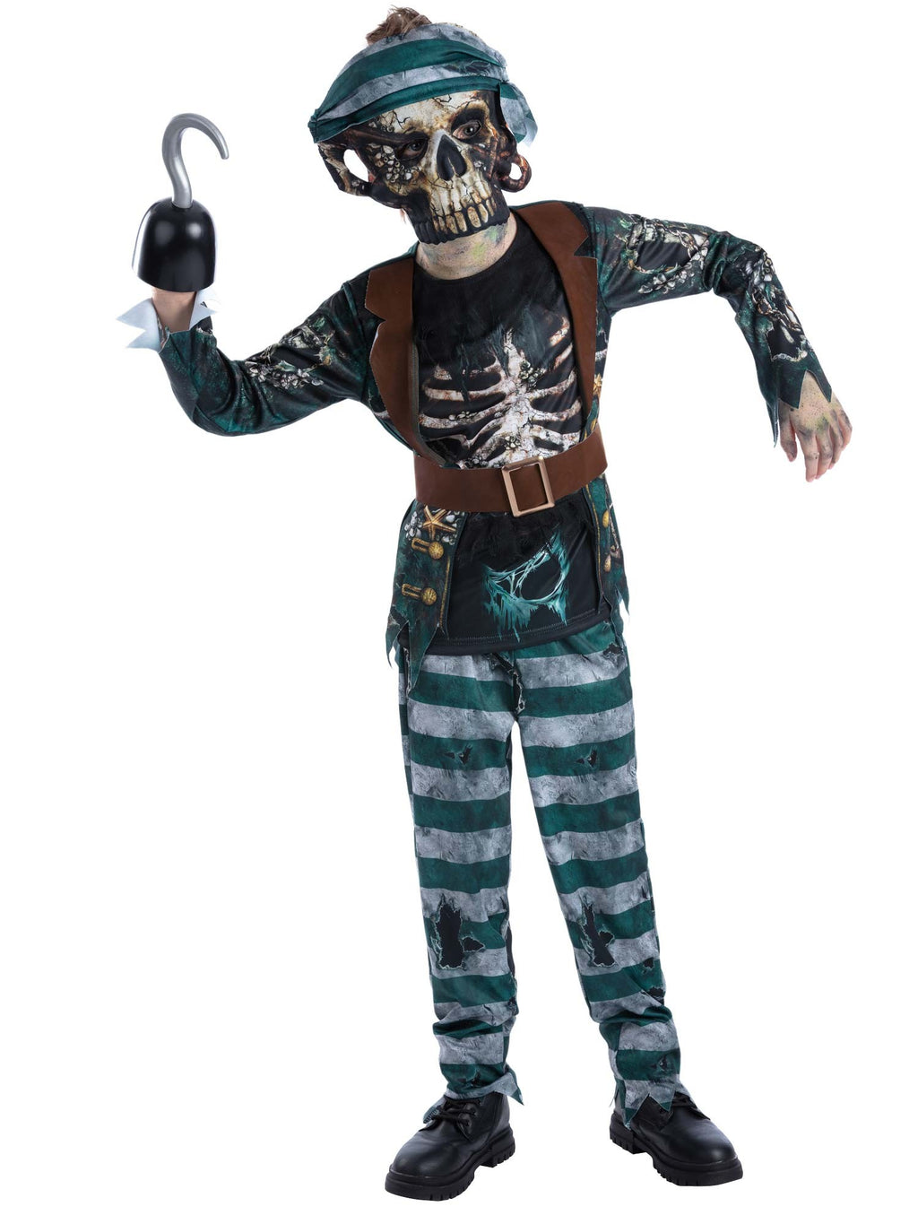 Skeleton Deck Hand Pirate Costume