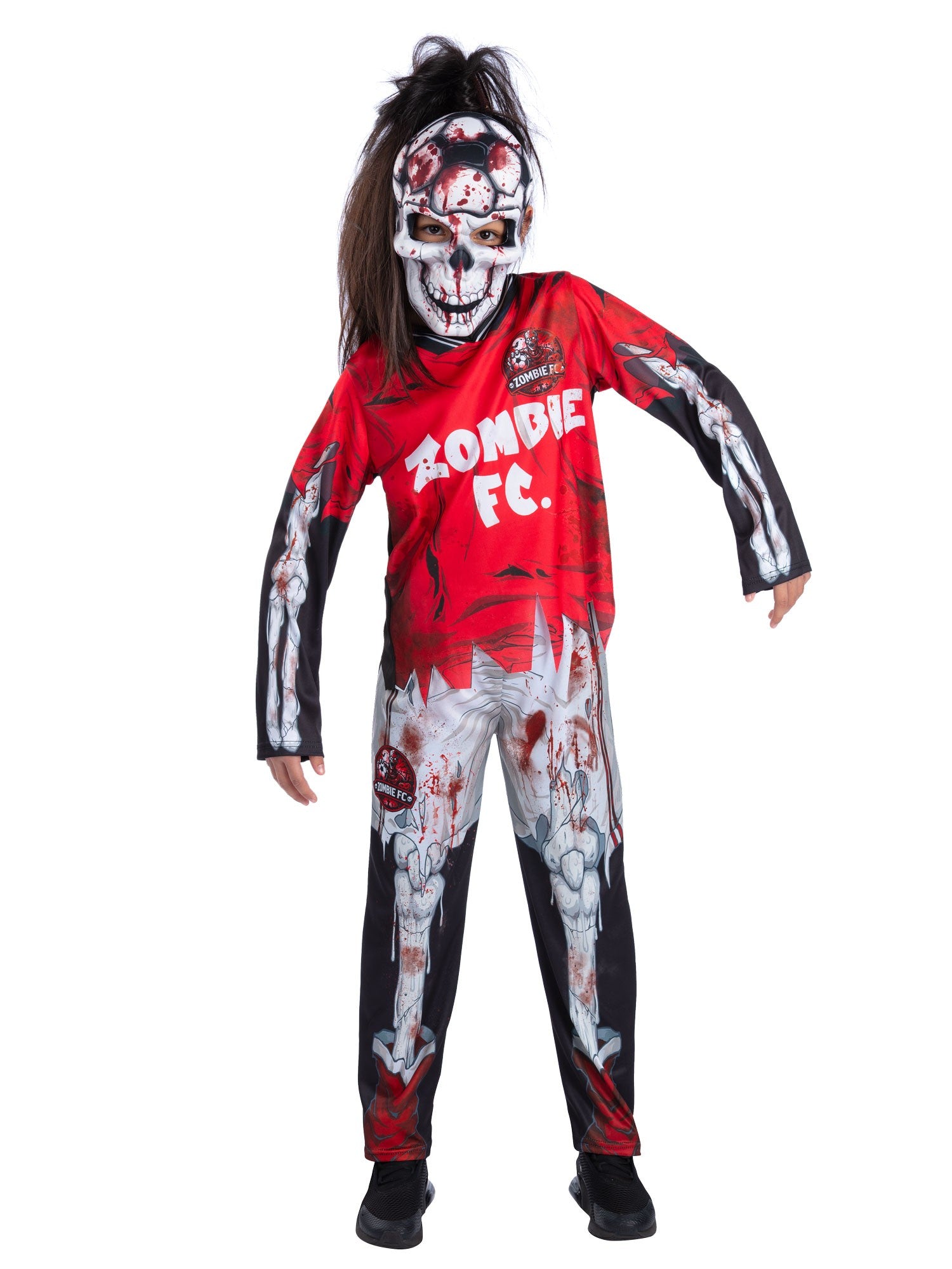 Zombie Footballer Skeleton United Costume