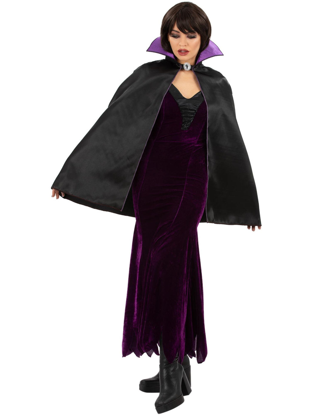 Dark Queen Cape with Collar, Adult