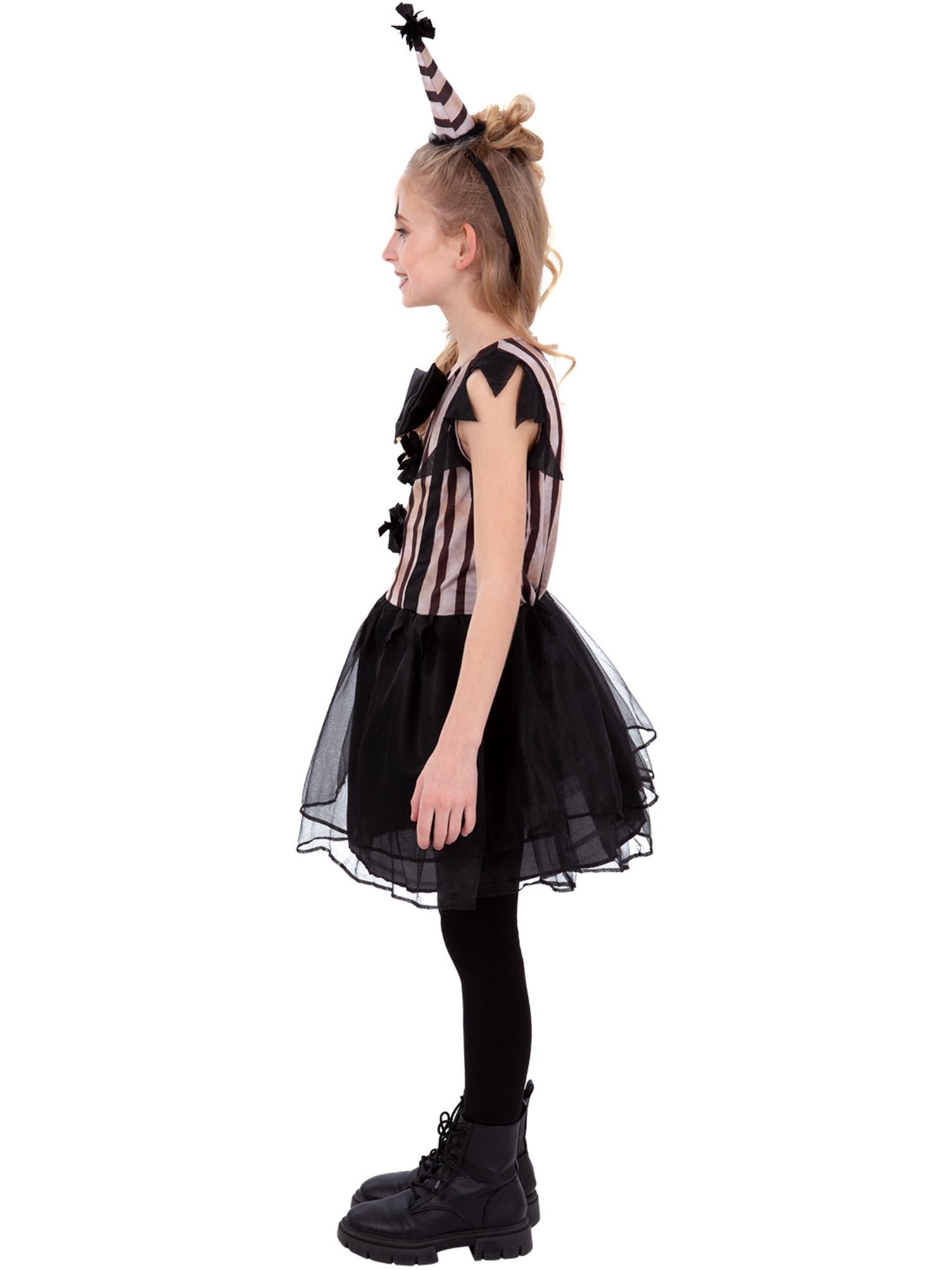 Dark Vintage Clown Costume, Girls