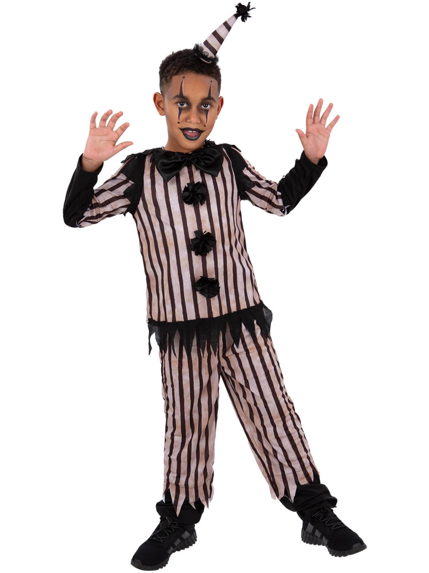 Dark Vintage Clown Costume, Boys