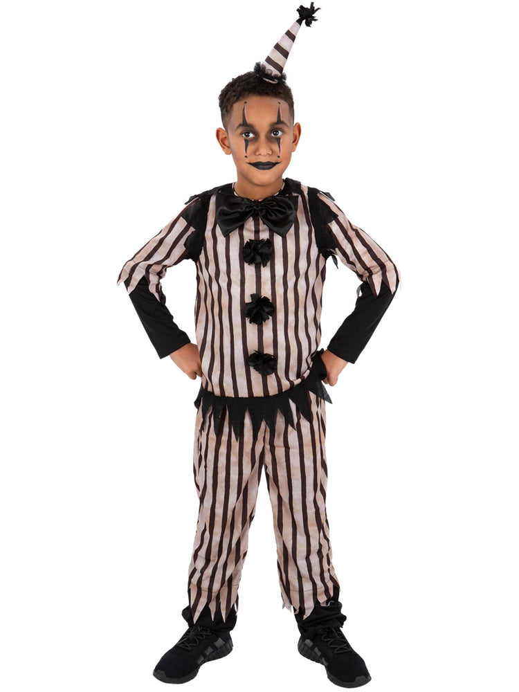 Dark Vintage Clown Costume, Boys