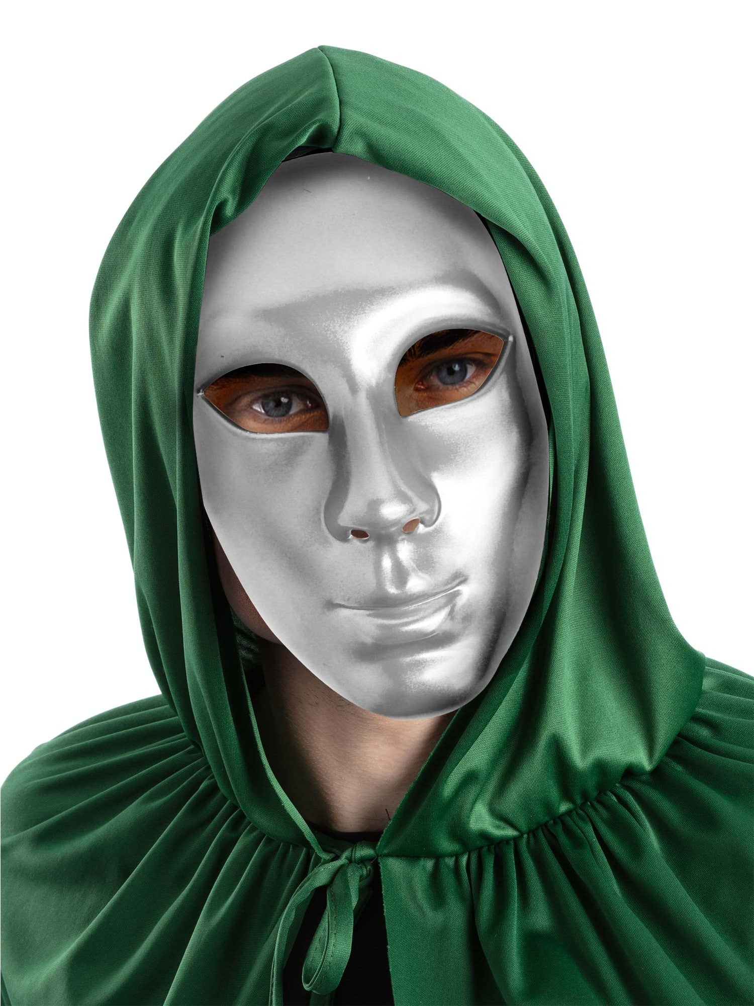 Full Face Masquerade Silver Masks