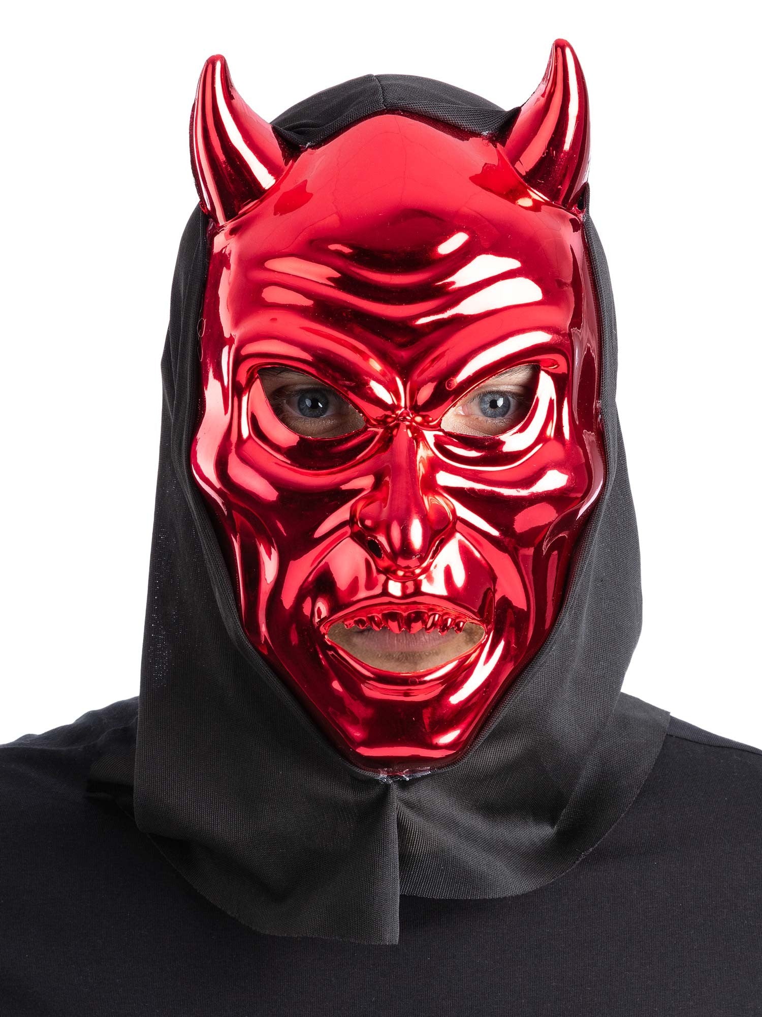Red Devil Mask with Hood