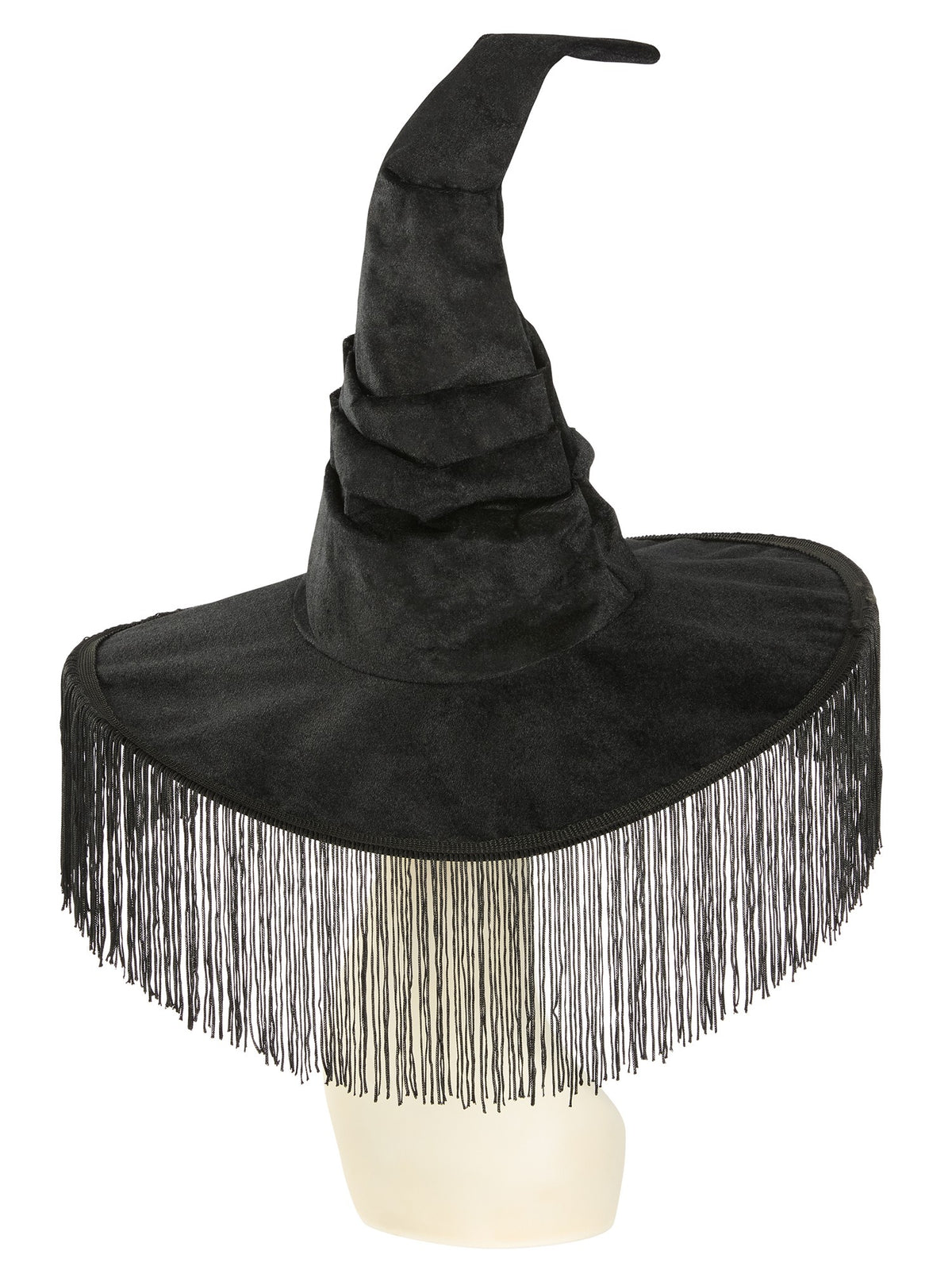 Black Fringe Western Witch Hat